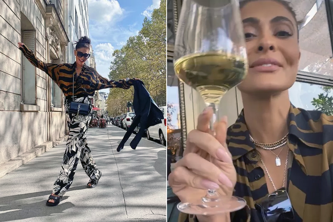 Juliana Paes passeia por Paris com bolsa Saint Laurent de R$ 12 mil